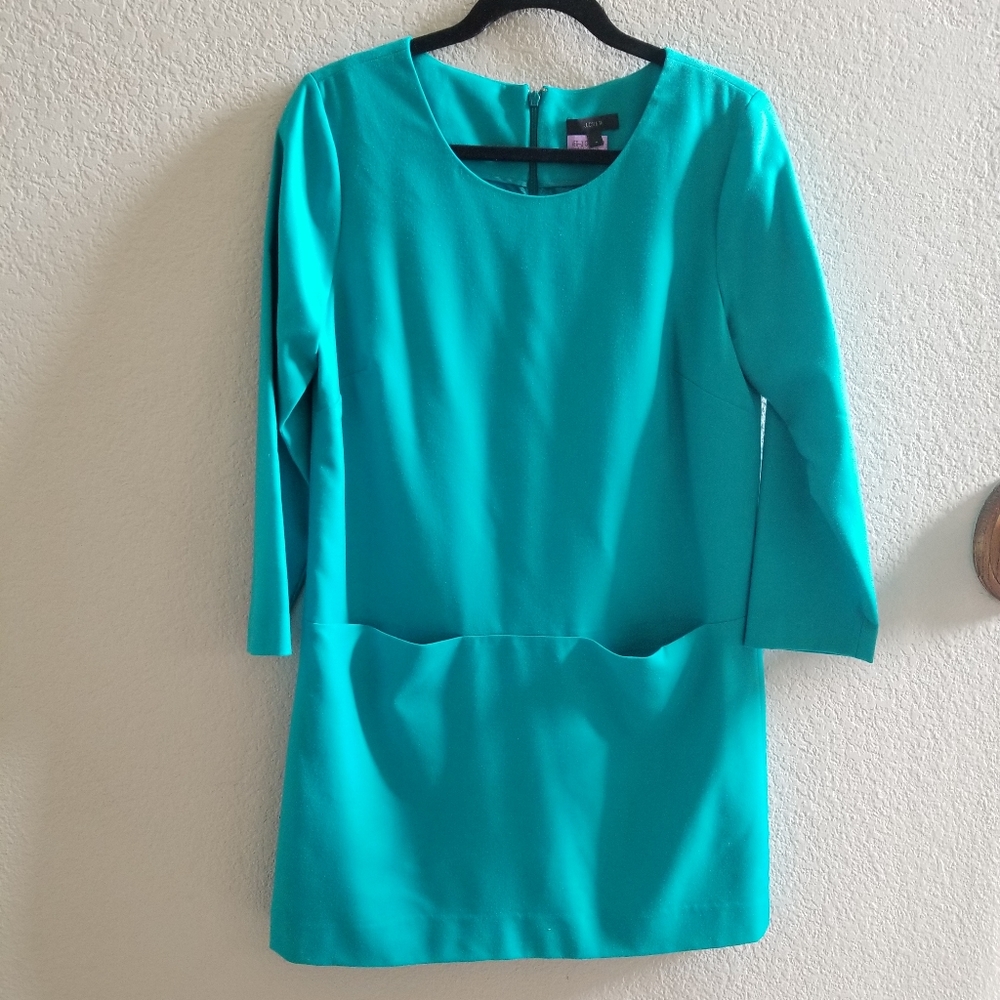 Nice Wool Dress with a Crew Neck
